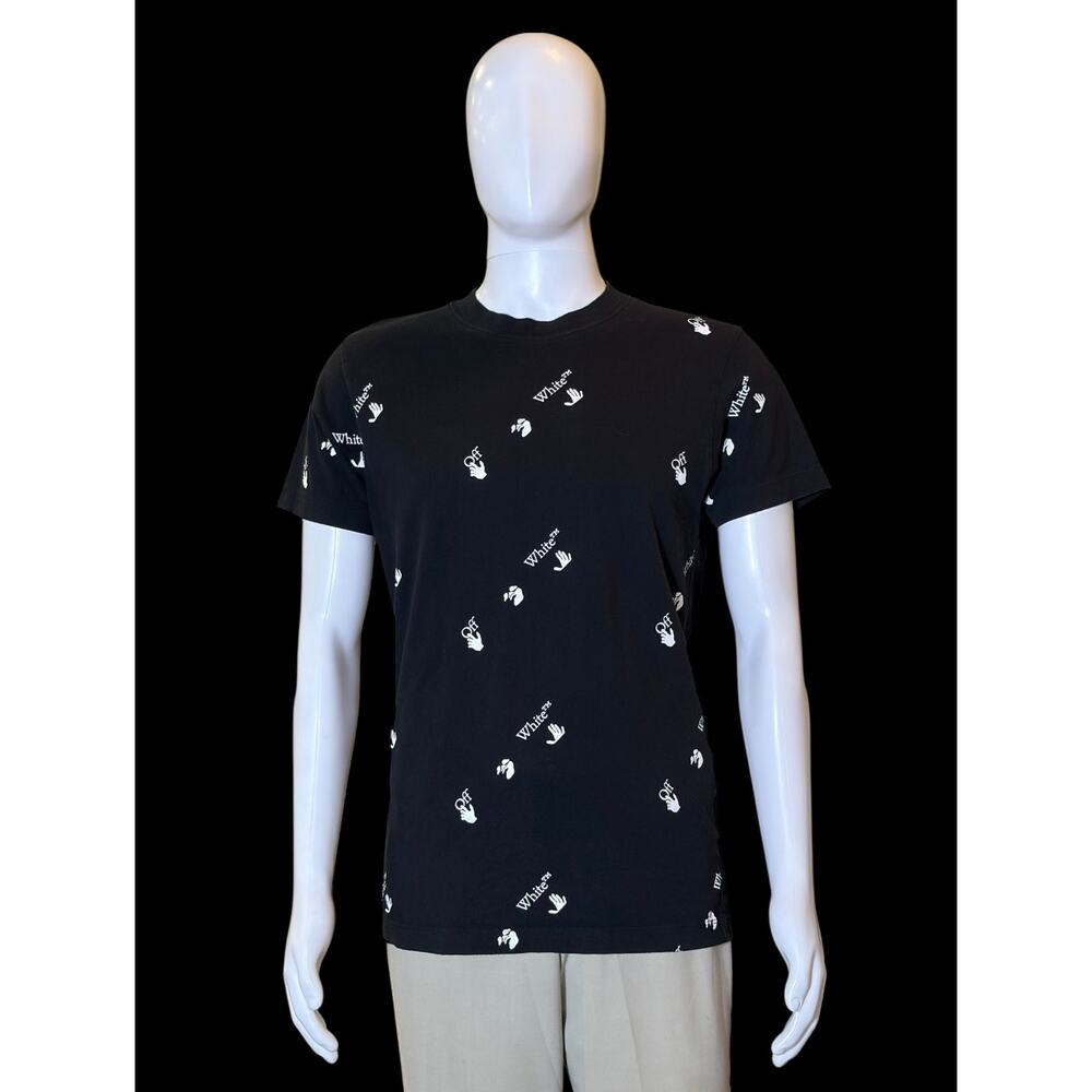 Off-White All Over Logo Spring/Summer 2021 by Virgil Abloh T-Shirt Size Small